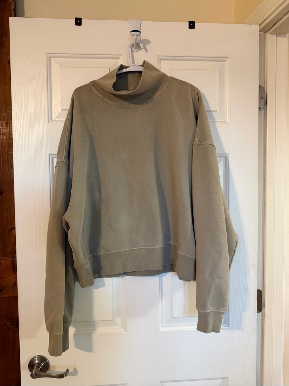 Citizens of Humanity Jemma Cotton Blend Mock Neck Sweatshirt - size XL
